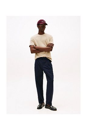 تیشرت بژ مردانه یقه دوچرخه Tommy Hilfiger - کد 885181015