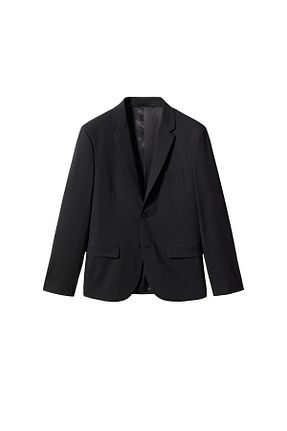 کت بلیزر مشکی مردانه پلی استر MANGO - کد 891109897
