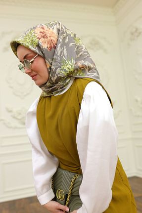 روسری سبز İpek Tivil SİLKHOMEE - کد 905066669