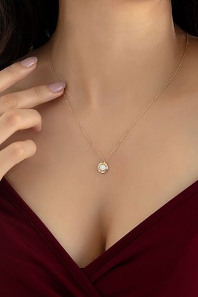 گردنبند طلا زرد زنانه 14 عیار Ersöz Kuyumculuk - کد 906219291