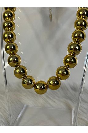 گردنبند استیل ( فولاد ) طلائی زنانه استیل ضد زنگ DENİZ ERKUL JEWELRY - کد 904902901