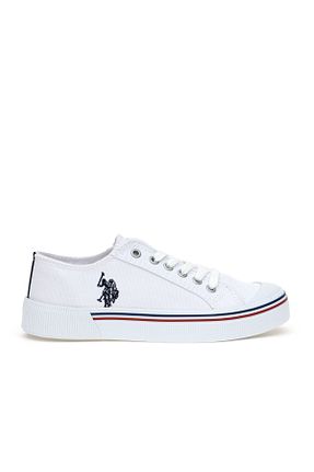 کفش اسنیکر سفید زنانه میکروفیبر U.S. Polo Assn. - کد 904862365