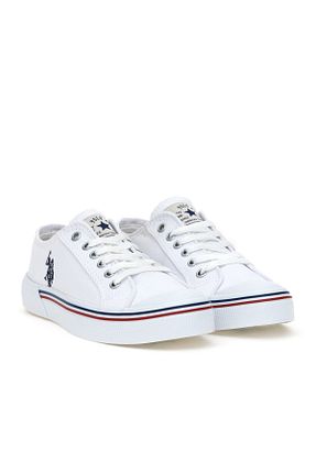 کفش اسنیکر سفید زنانه میکروفیبر U.S. Polo Assn. - کد 904862365