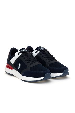 کفش اسنیکر سرمه ای مردانه میکروفیبر U.S. Polo Assn. - کد 904862217