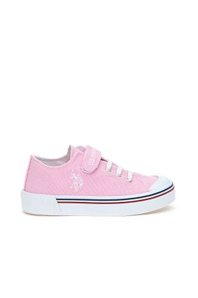کفش اسنیکر صورتی بچه گانه میکروفیبر U.S. Polo Assn. - کد 904864489