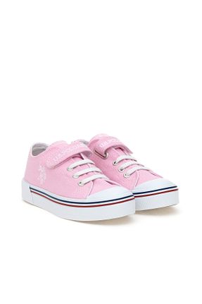 کفش اسنیکر صورتی بچه گانه میکروفیبر U.S. Polo Assn. - کد 904864489