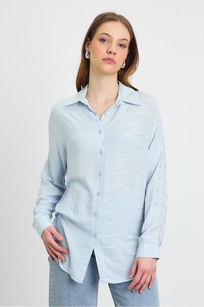پیراهن آبی زنانه رگولار Rays - کد 904927941