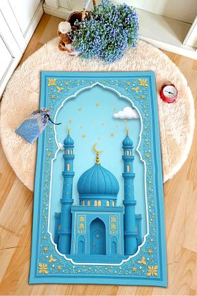 سجاده آبی پلی استر AYMİRAHOME - کد 906240404
