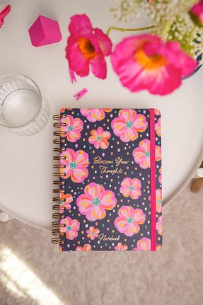 دفتر سرمه ای Sert Matt Notebook - کد 904946596
