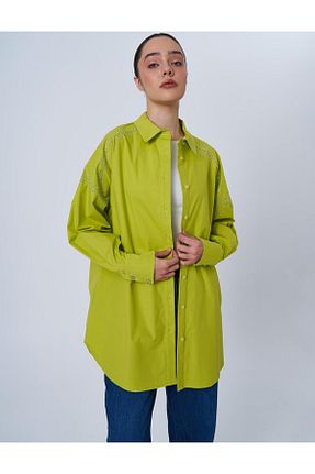 تونیک حجاب سبز زنانه پنبه ای Kayra - کد 904957076