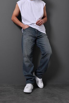 شلوار آبی مردانه جین Slatra - کد 904956949