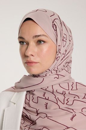 شال بنفش زنانه Medine İpeği PURESCARFS - کد 905957718