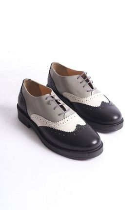 کفش آکسفورد رنگی زنانه چرم خالص GNS Shoes - کد 904959518
