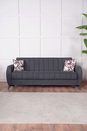 کاناپه طوسی مخمل Kilim Mobilya - کد 902253957