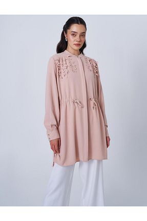 تونیک حجاب صورتی زنانه ویسکون Kayra - کد 904957315