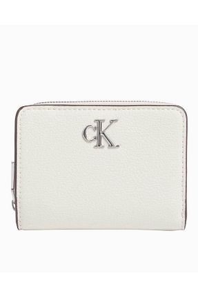 کیف پول سفید زنانه سایز متوسط Calvin Klein - کد 897463688