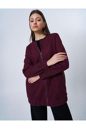 کت حجاب زرشکی زنانه رگولار Kayra - کد 904953301