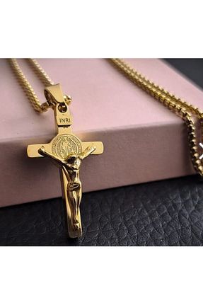 گردنبند استیل ( فولاد ) زرد استیل ضد زنگ voyageaccessory - کد 904944337