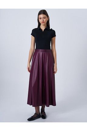 دامن حجاب بنفش زنانه رگولار Kayra - کد 904957280