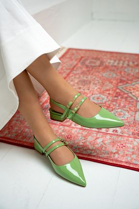 بابت سبز زنانه چرم لاکی LAMİNTA - کد 904972124