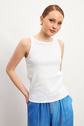 بادی سفید زنانه یقه دوچرخه MODAGEN - کد 904971413