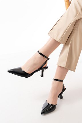 کفش پاشنه بلند کلاسیک مشکی زنانه چرم لاکی Entella Store - کد 895518583