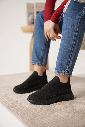 کفش اسنیکر مشکی زنانه بدون بند Daxtors - کد 904981906