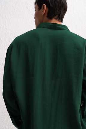 پیراهن سبز مردانه اورسایز GIESTO - کد 904977473