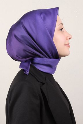 دستمال گردن بنفش زنانه ابریشم Belli - کد 905001750
