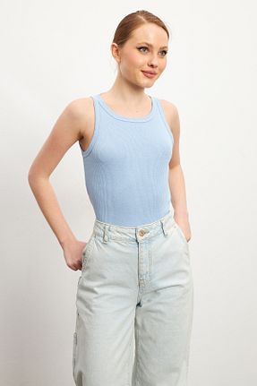 بادی آبی زنانه یقه دوچرخه MODAGEN - کد 904992648
