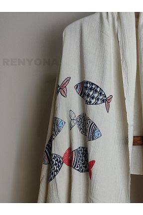 پشتمال سفید %100 پنبه ارگانیک renyona - کد 901943610