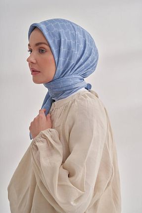 روسری آبی پلی استر ARMANDA - کد 905001213