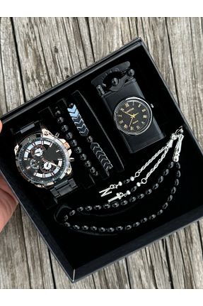 ست ساعت مچی مشکی مردانه فلزی DEEPWELL - کد 847543601