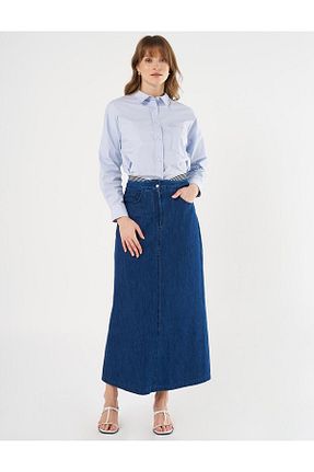 دامن حجاب سرمه ای زنانه رگولار KYR - کد 904997869
