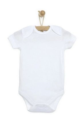 بادی و سرهمی نوزادی سفید بچه گانه %100 پنبه BabyCo - کد 803875129