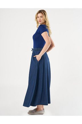 دامن حجاب سرمه ای زنانه رگولار Kayra - کد 904996409