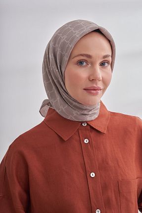 روسری بژ پلی استر ARMANDA - کد 905000991
