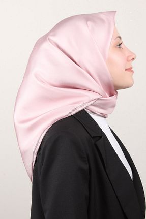 دستمال گردن صورتی زنانه ابریشم Belli - کد 905001589