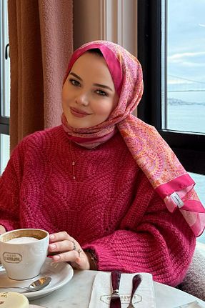 شال رنگی زنانه پنبه ای carell - کد 905012107
