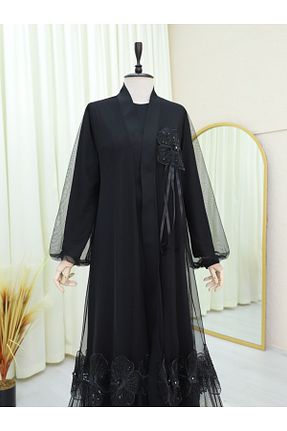 لباس مجلسی حجاب مشکی زنانه Modamorfo - کد 906411020