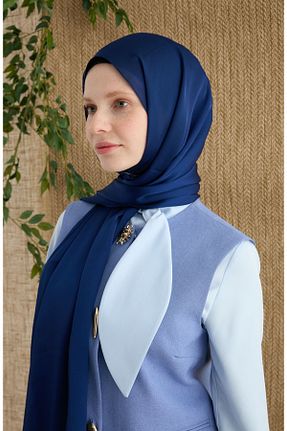 شال سرمه ای زنانه Fatma Atasoy - کد 905041861