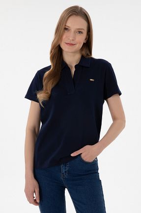 پولوشرت سرمه ای زنانه پنبه ای U.S. Polo Assn. - کد 892731528