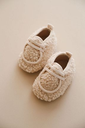 پاپوش نباتی بچه گانه مخملی Minik Adımlar Bebek - کد 880045552