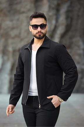 کت مشکی مردانه اسلیم Boymen - کد 905029863