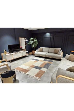 فرش زرد قابل شستشو Çam Halı - کد 905034406