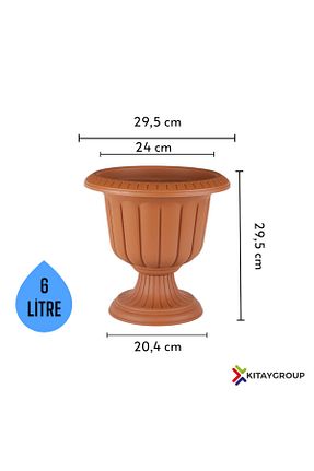 گلدان قهوه ای KıtayGroup - کد 801363769