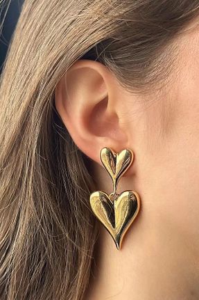 گوشواره جواهر زرد لزران Vitastyle - کد 905054289