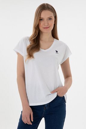 تیشرت سفید زنانه رگولار U.S. Polo Assn. - کد 905057975