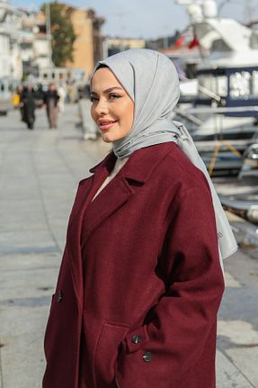 شال طوسی زنانه پنبه ای Armine - کد 905068384