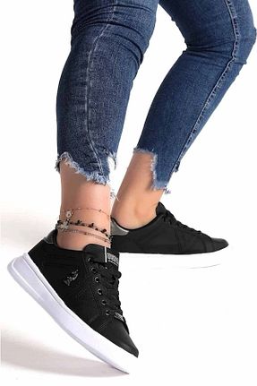 کفش پیاده روی مشکی زنانه چرم اصل U.S. Polo Assn. - کد 905065808